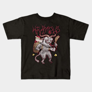black metal krampus Kids T-Shirt